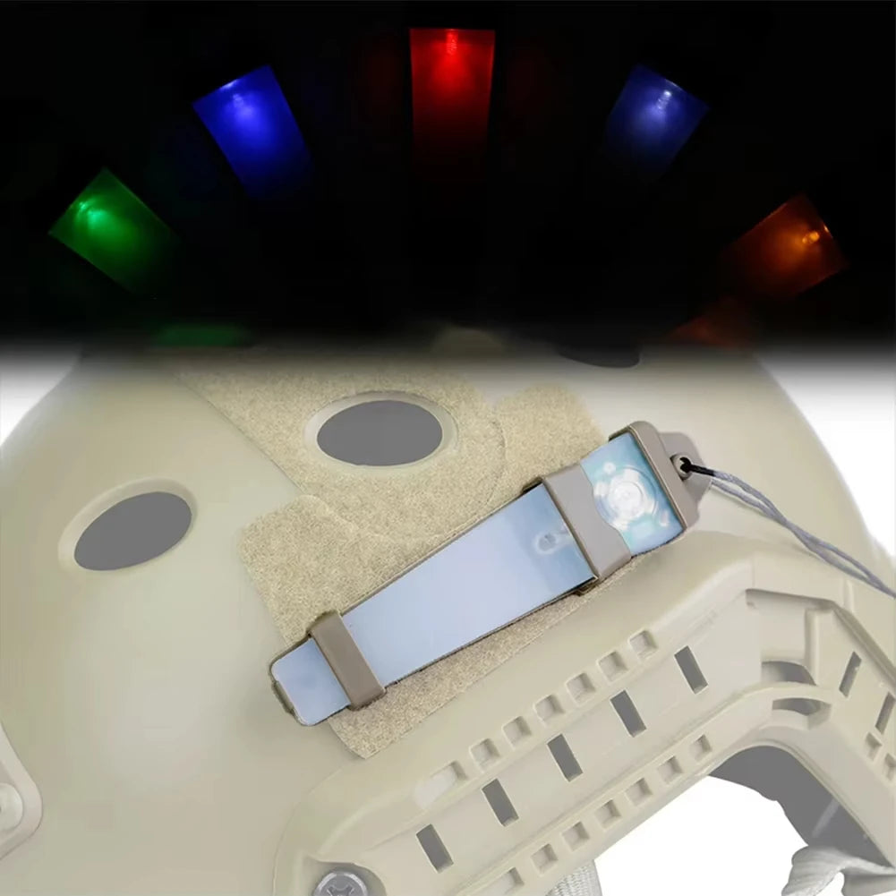 BOOIU Tactical Safety Helmet Light - Waterproof IR Strobe Signal Lamp for Outdoor Survival, Hiking & Cycling