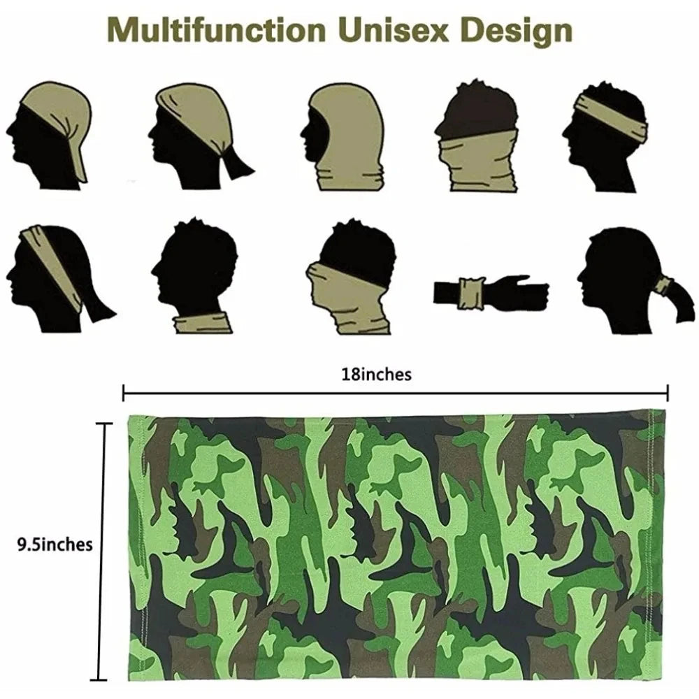Ice Silk Multi-Purpose Bandana - UV Protection Neck Scarf for Cycling, Hiking & Outdoor Sports