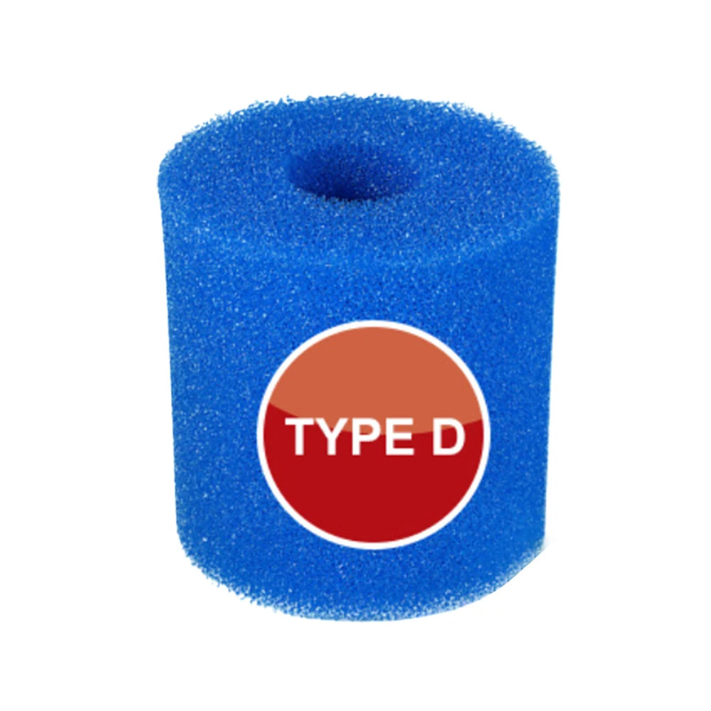 Universal Bio Foam Pool Filter Sponge - Reusable & Easy Clean - Compatible with Type I/II/VI/D Systems - Long-Lasting Swimming Pool Filtration (1 Piece)