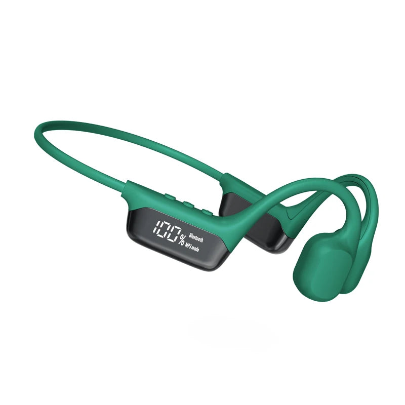 Waterproof Bone Conduction Headphones - Bluetooth 5.4 Wireless Earphones with 32GB MP3 Player for Swimming & Sports (IPX8 Rated)