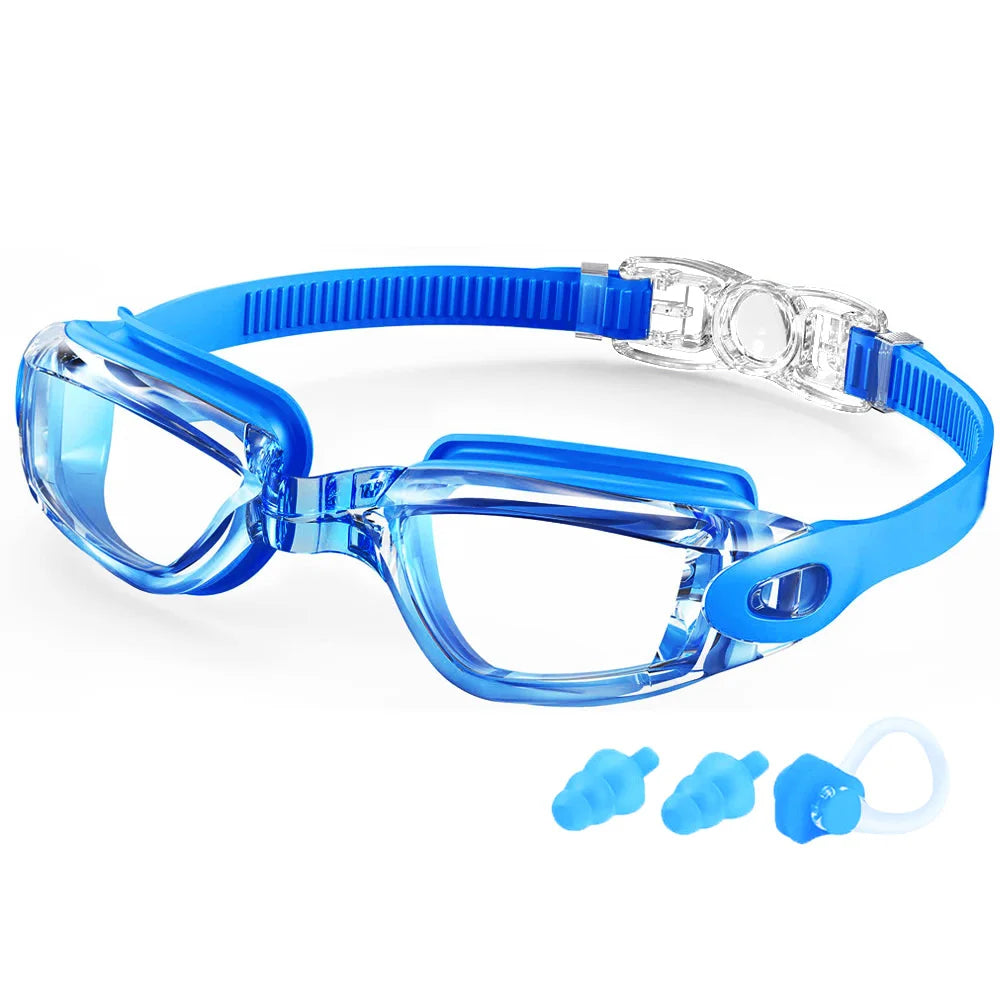 Professional Waterproof Swim Eyewear - Anti-fog 100% UV Protection - No Leaking - For Adult Men Women Youth