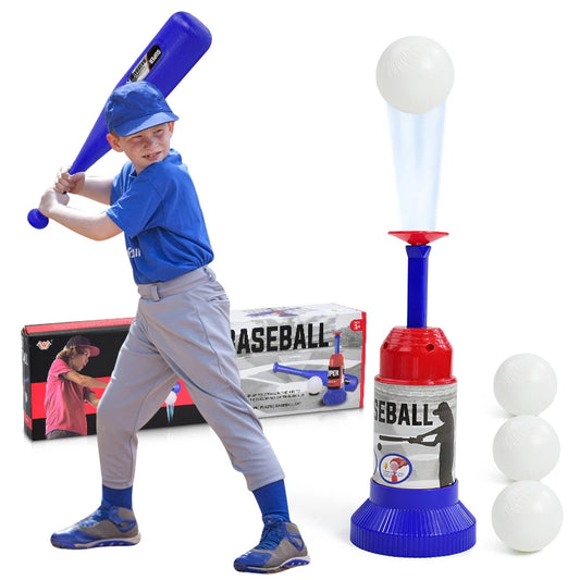 Adjustable Automatic Pitching Baseball Machine for Kids 3+ Years - Outdoor Toy Set Gift