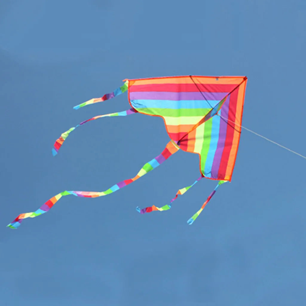 Colorful Rainbow Kite - Outdoor Fun for Kids and Adults