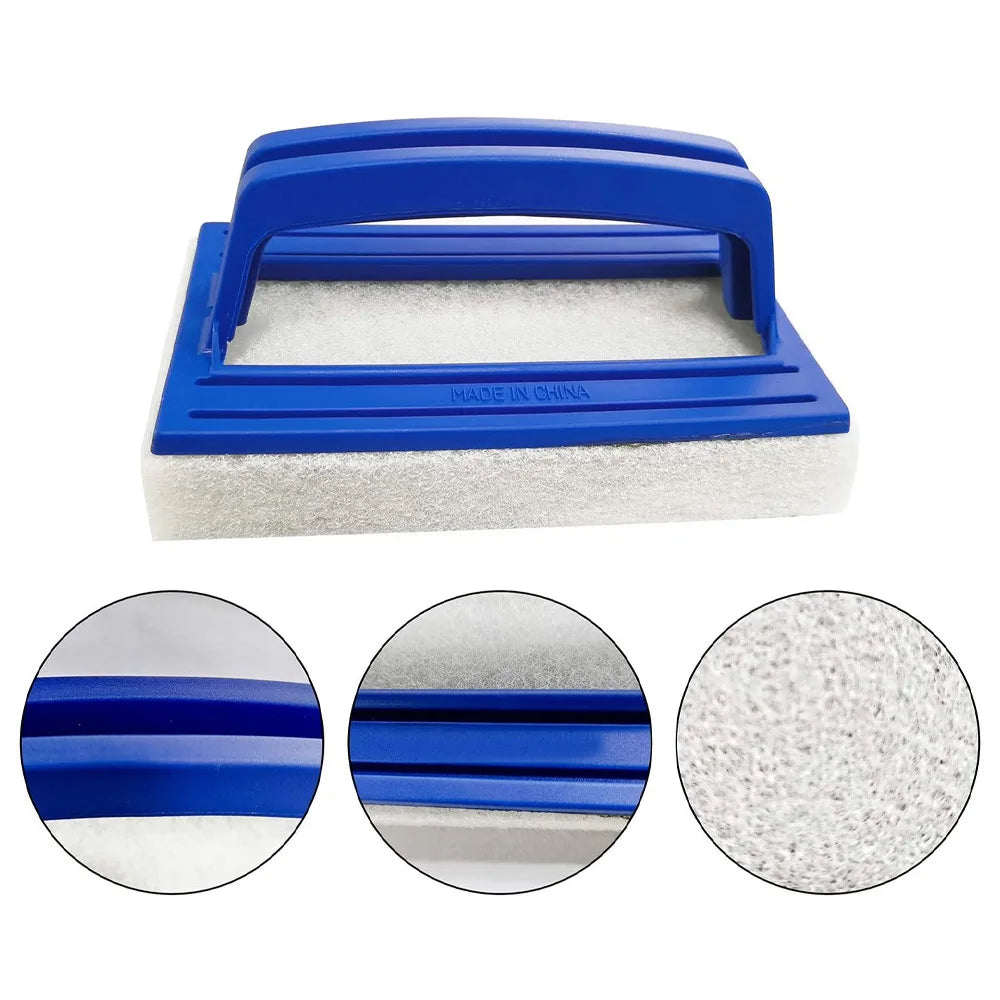 Swimming Pool Wall Cleaning Brush - Waterline Scrubber Sponge for Pools, Hot Springs, and Spa Tubs