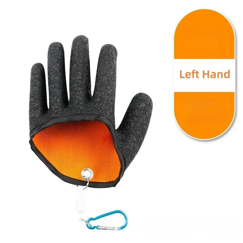Waterproof Anti-Slip Fishing Gloves with Magnet Release - Puncture & Scrape Protection for Safe Fish Catching