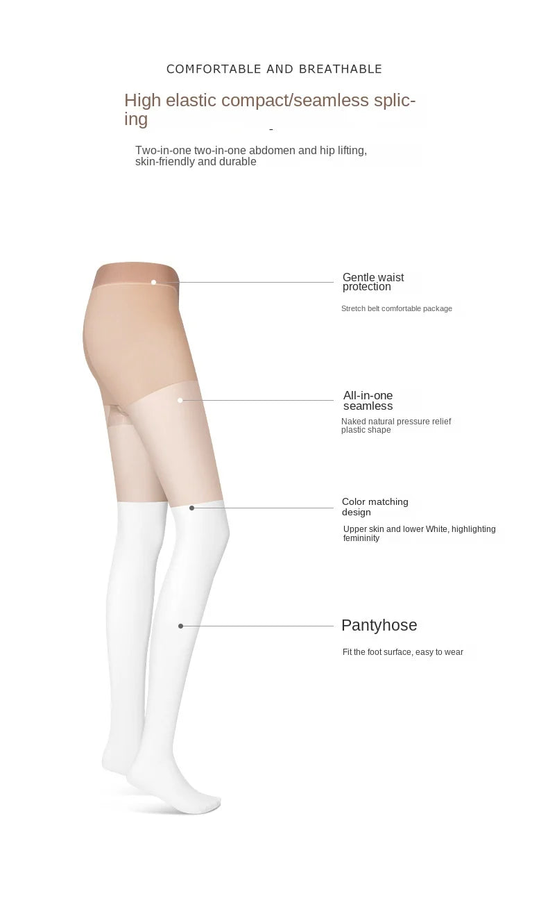 Women's Golf Sunscreen Leggings - Lightweight Breathable Sports Socks with Anti-Hook Silk Splicing WZ023
