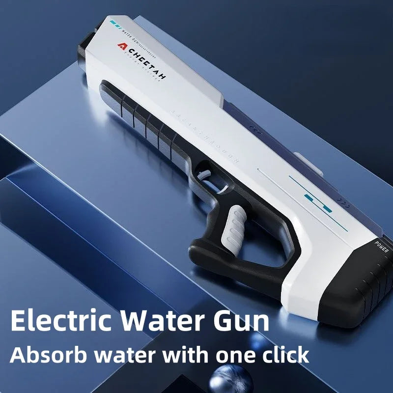 Electric High Pressure Water Gun - Kids Summer Pool Toy for Outdoor Water Fight Games
