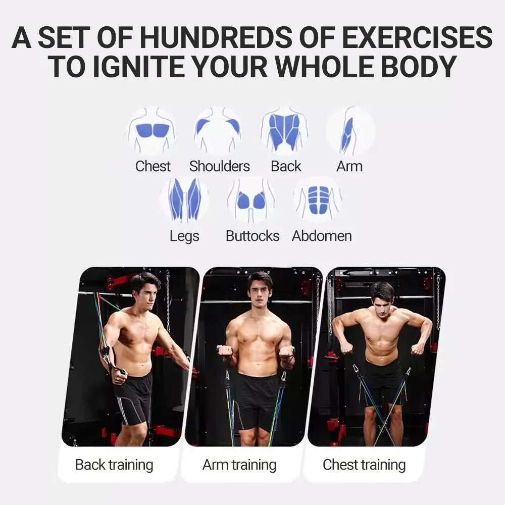 Premium Resistance Bands Set for Bodybuilding and Muscle Training