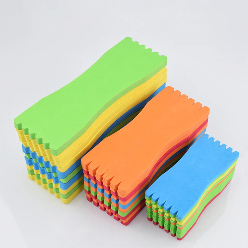 Fishing Line Winding Spools - 10 Pack Foam Rig Holders & Line Accessories (Random Colors)