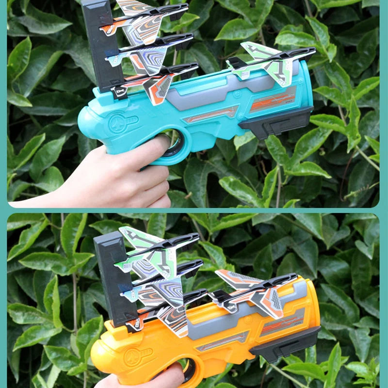 Professional Airplane Launcher - Bubble Catapult with 6 Small Planes