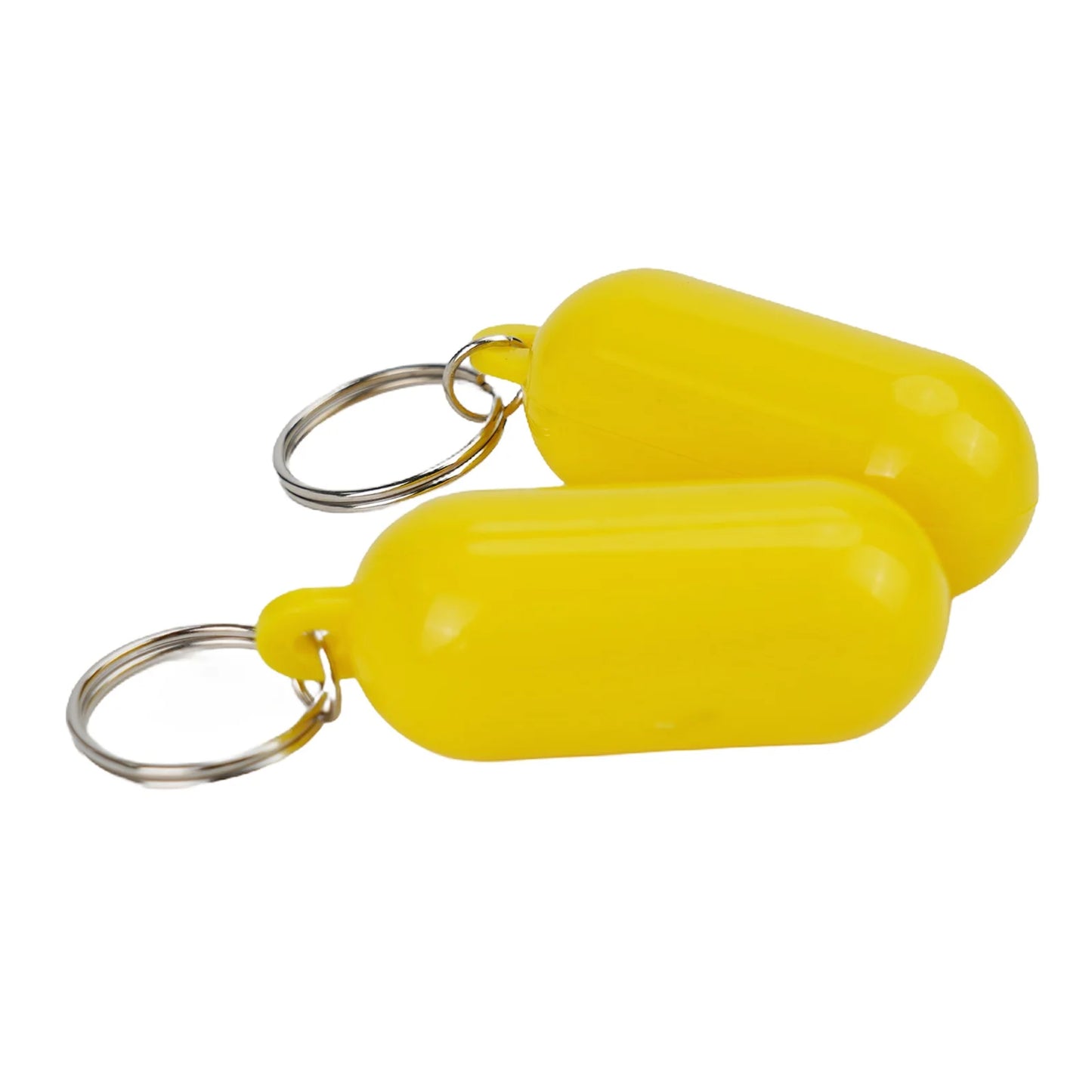 Marine Floating Keychain Set - 2 Pack Buoyant Key Ring Fenders for Boats, Kayaks & Sailing