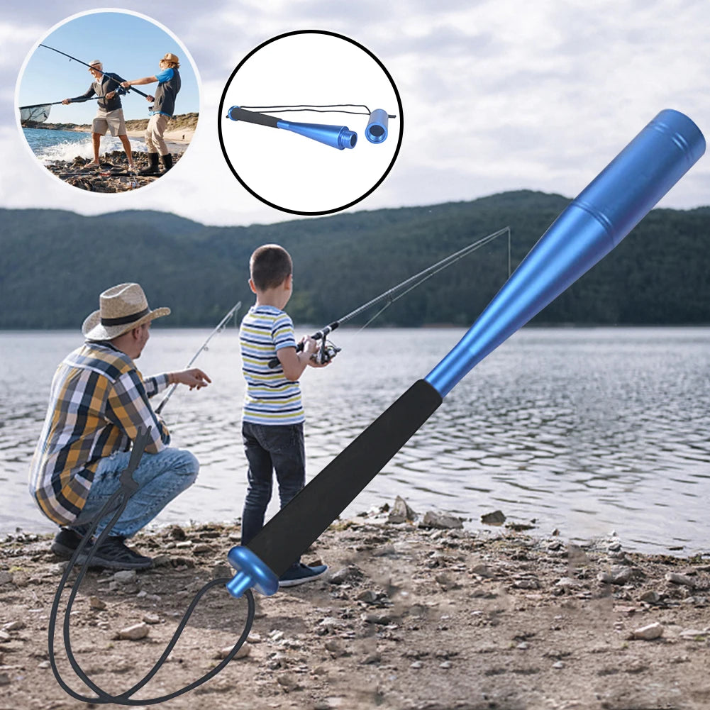 Professional Aluminum Alloy Fish Hammer - 24.7cm Fishing Priest with EVA Non-Slip Handle