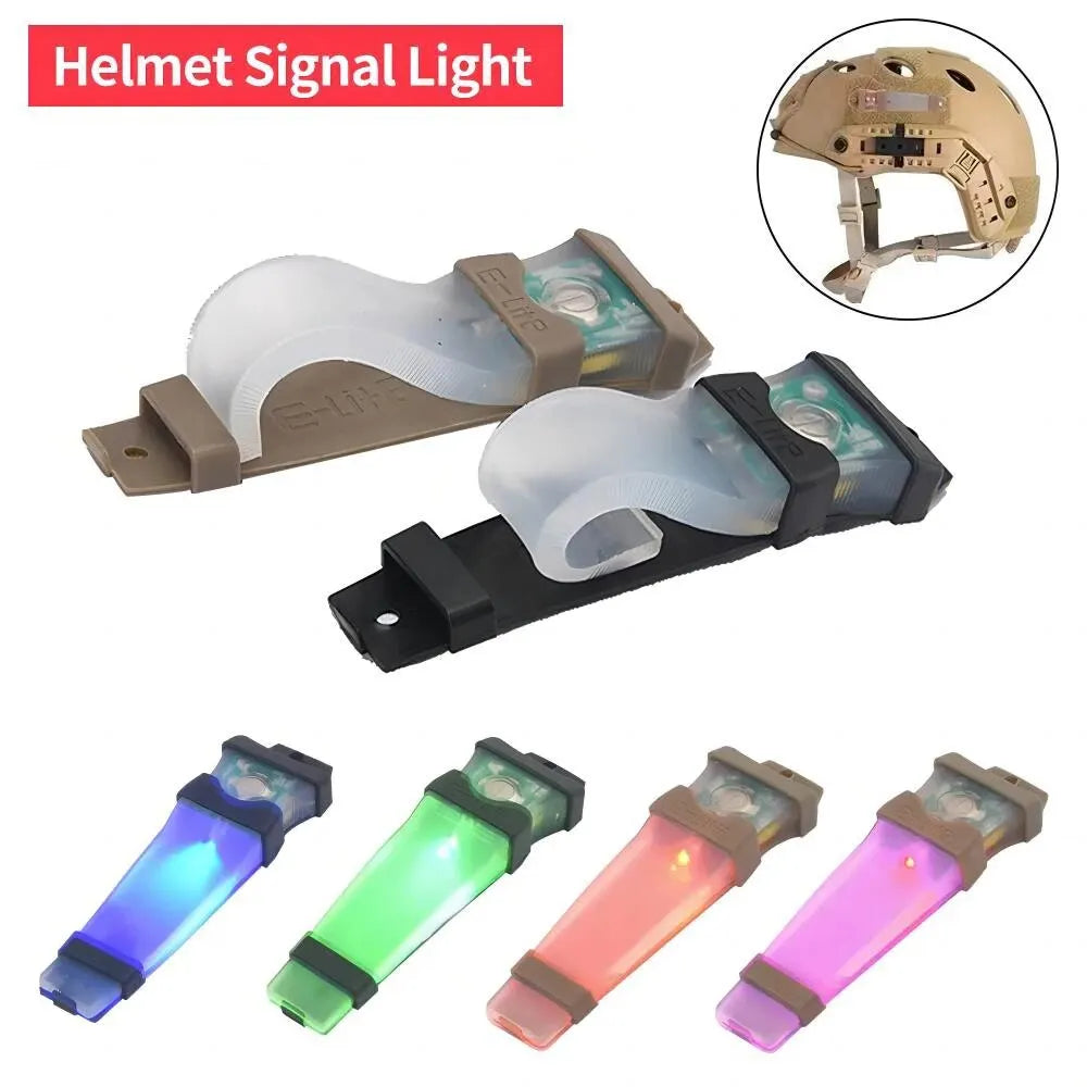 BOOIU Tactical Safety Helmet Light - Waterproof IR Strobe Signal Lamp for Outdoor Survival, Hiking & Cycling