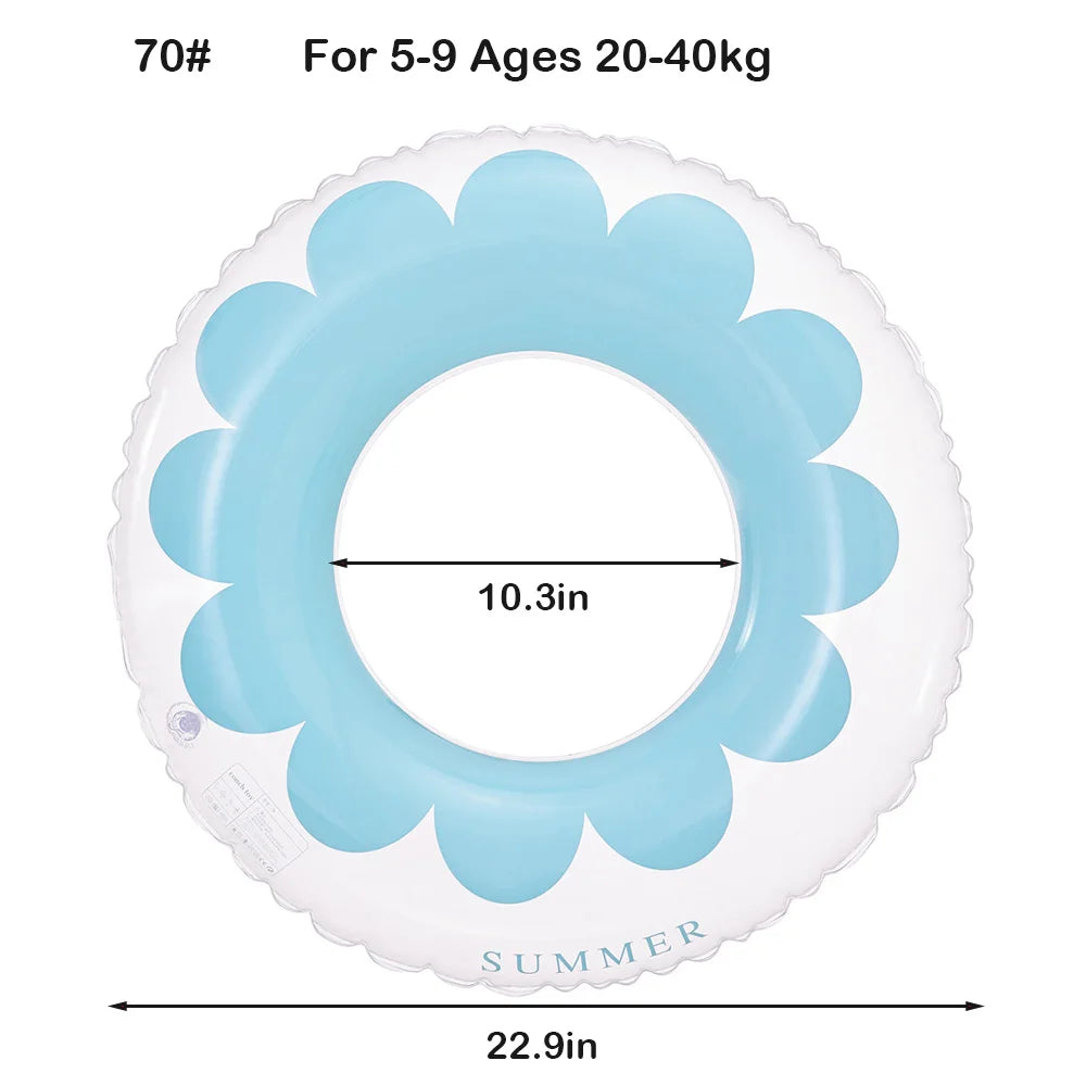 Inflatable Swimming Ring - Multi-Age Float Seat for Kids & Adults - Pool Water Safety Equipment