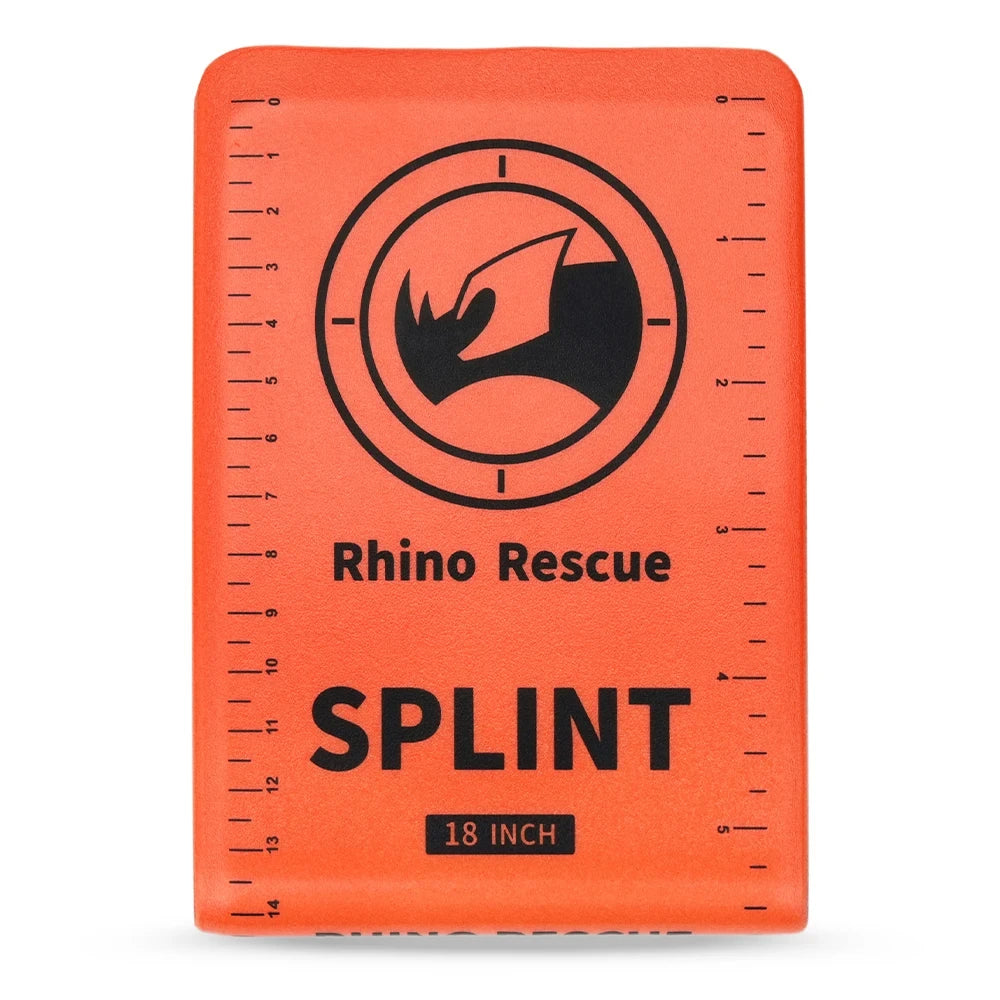 RHINO RESCUE Emergency First Aid Splint - 36" x 4.3" Green-Gray Bone Stabilizer for Camping, Hiking & Outdoor Emergency Kits