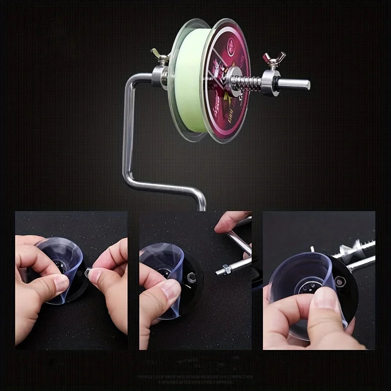 Aluminum Alloy Fishing Line Spooler - Single Piece Outdoor Reel Winding Tool