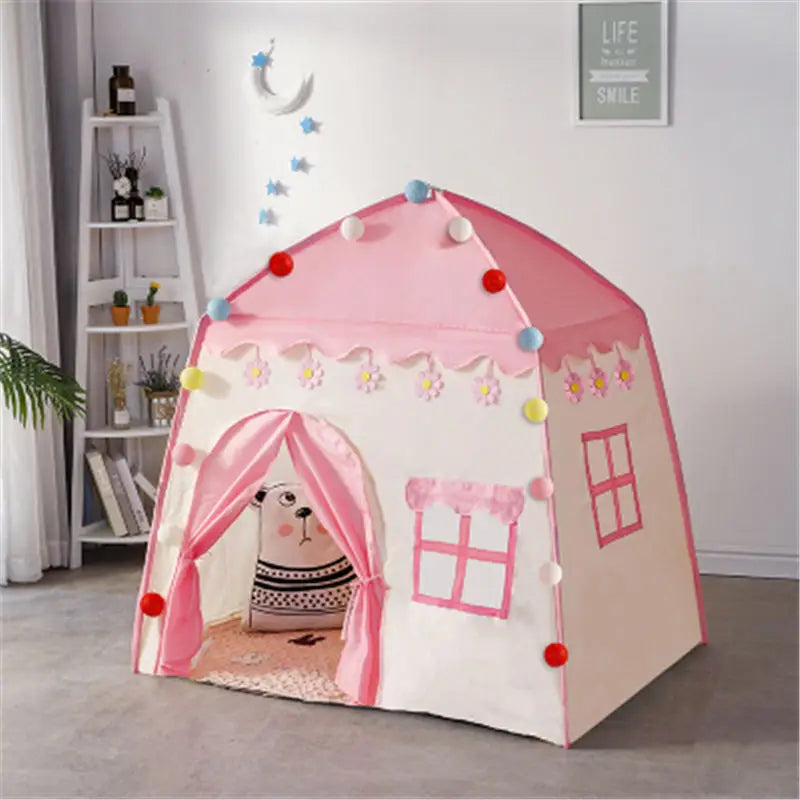 Children's Tent - Indoor/Outdoor Games - Garden Tipi - Princess Castle - Folding Cubby - Toys - Tents - Enfant Room House Teepee Playhouse