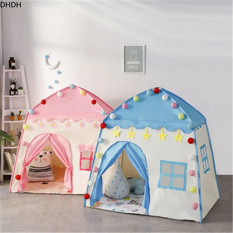 Children's Tent - Indoor/Outdoor Games - Garden Tipi - Princess Castle - Folding Cubby - Toys - Tents - Enfant Room House Teepee Playhouse