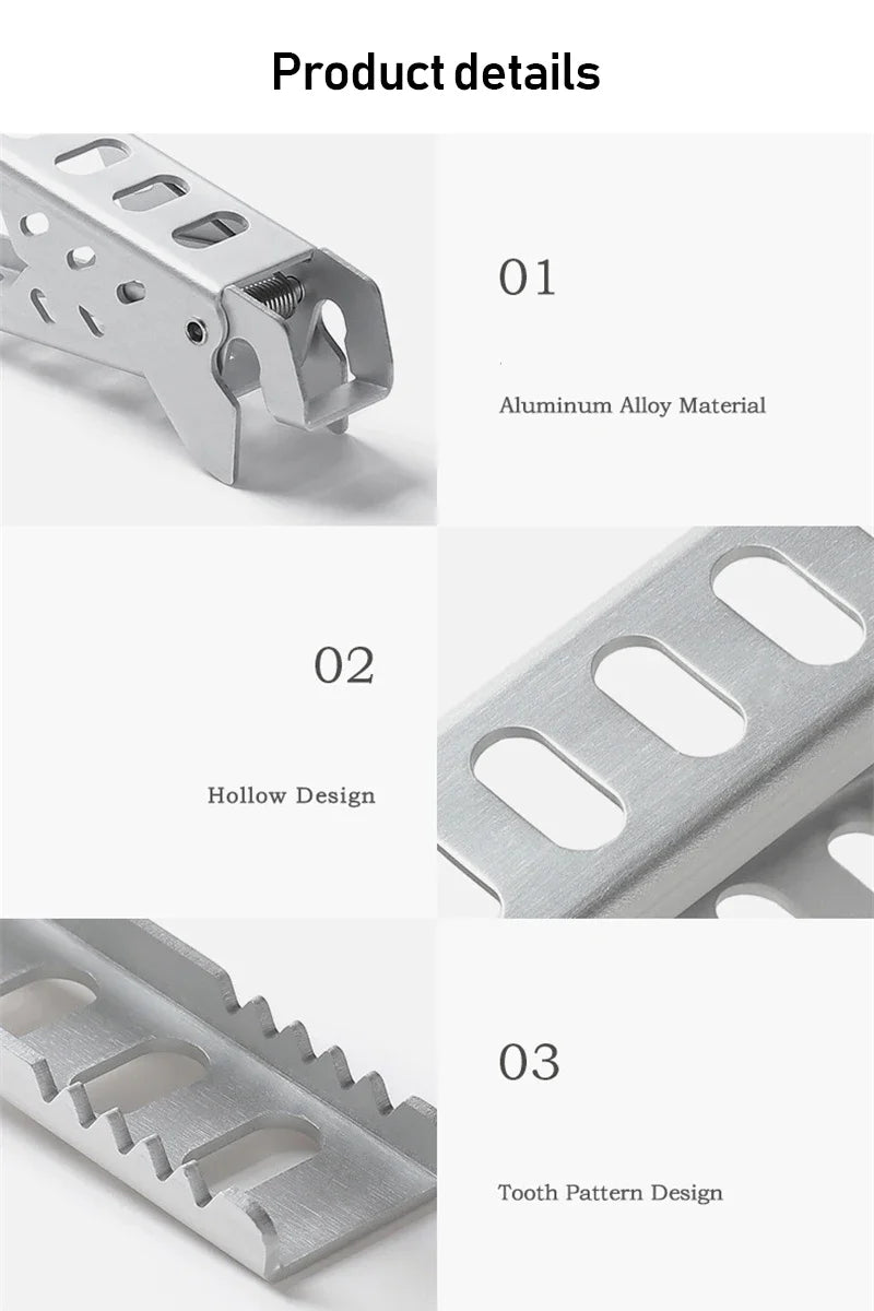 Aluminum Alloy Heat-Resistant Clip, Bowl Pot Clamp Holder for Camping, Pan Handle, Kitchen Accessories