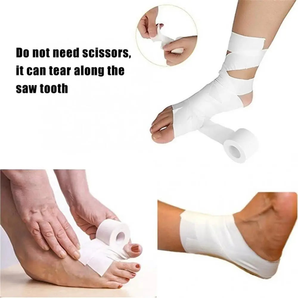 Premium Medical Waterproof Cotton Adhesive Tape - 12.5/25/50mm Roll - Sports Physiotherapy Elastic Bandage for Muscle Strain & Injury Support