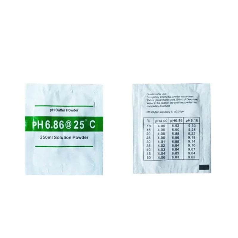 pH Meter Calibration Buffer Powder Set - 3/15 Pieces - 4.01, 6.86, 9.18 pH Calibration Points - Measurement Solution for pH Test Meters