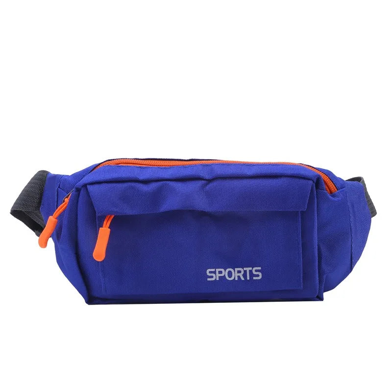 Men's Waterproof Canvas Crossbody Bag - Korean Style Outdoor Sports Waist Pack with Multiple Carry Options