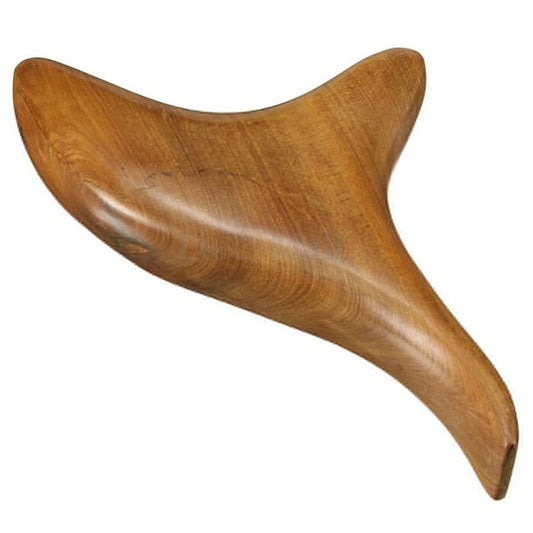 Triangular Wooden Body Massager - Neck & Blood Circulation Therapy Tool with Fragrant Trigeminal Wood for Reflexology & SPA