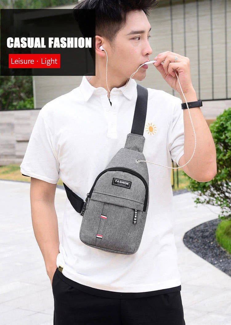 Large Capacity Waterproof Fanny Pack for Men - Adjustable Strap for Travel, Running, Hiking, and Cycling Adventures