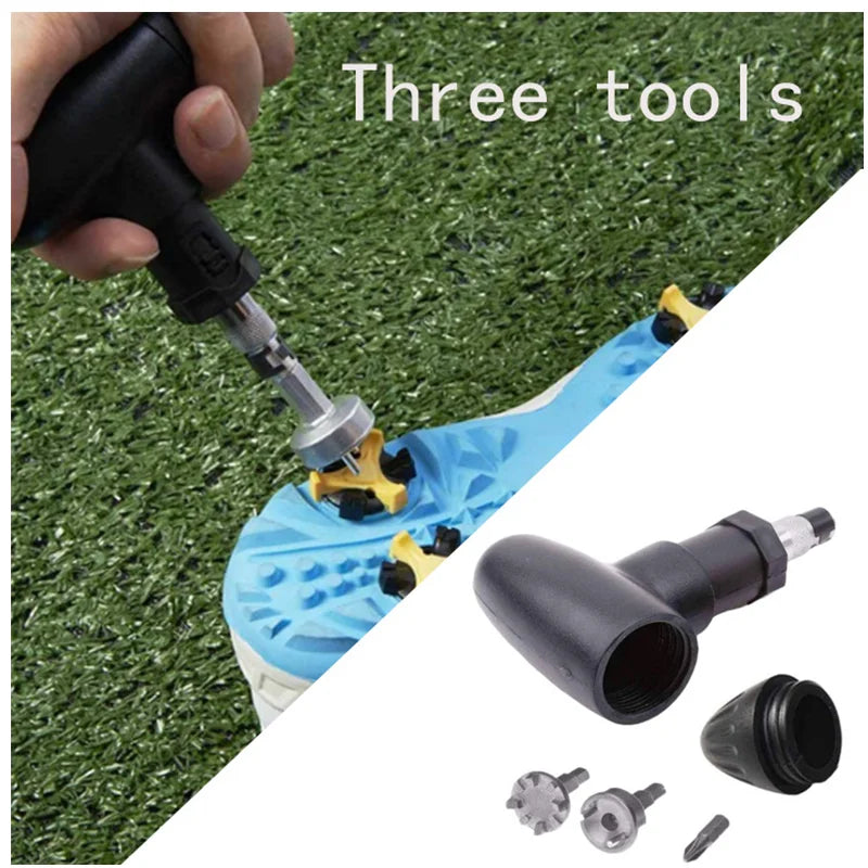 Professional Golf Spike Wrench - Black Ratcheting Remover Tool for Golf Shoe Spikes - Durable Adjustable Golf Accessory