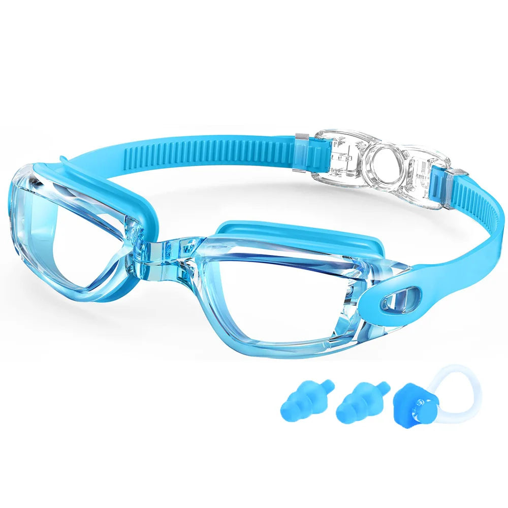 Professional Waterproof Swim Eyewear - Anti-fog 100% UV Protection - No Leaking - For Adult Men Women Youth