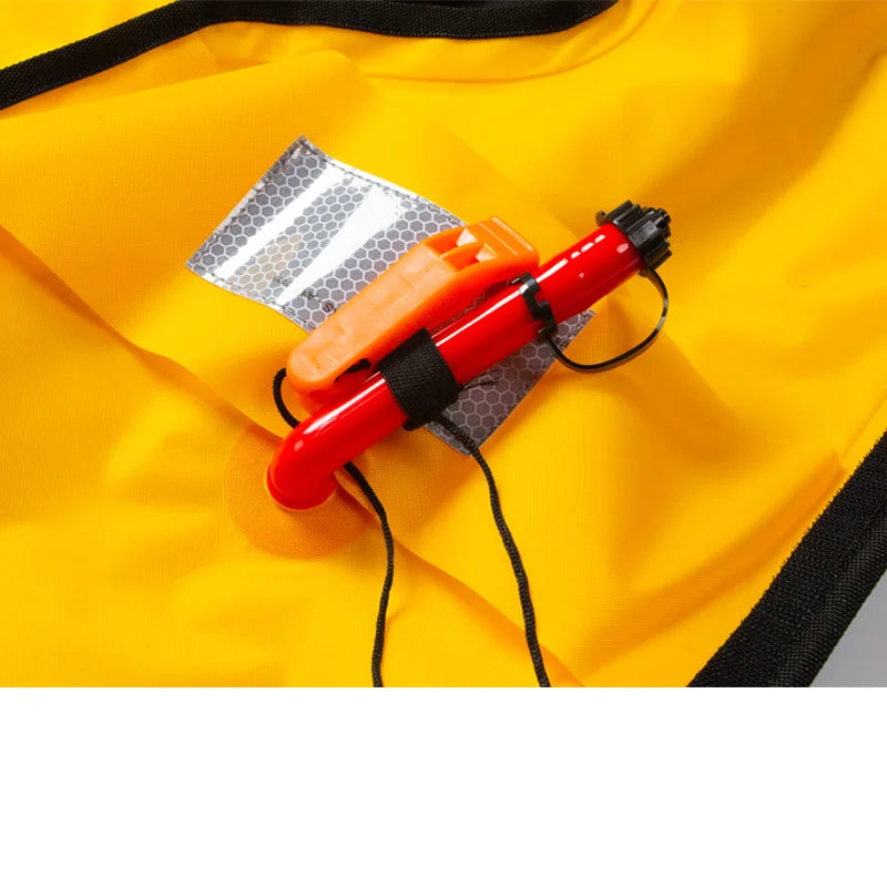 Adult Auto-Inflatable Life Jacket - Manual PFD 150N for Water Sports, Fishing & Rafting