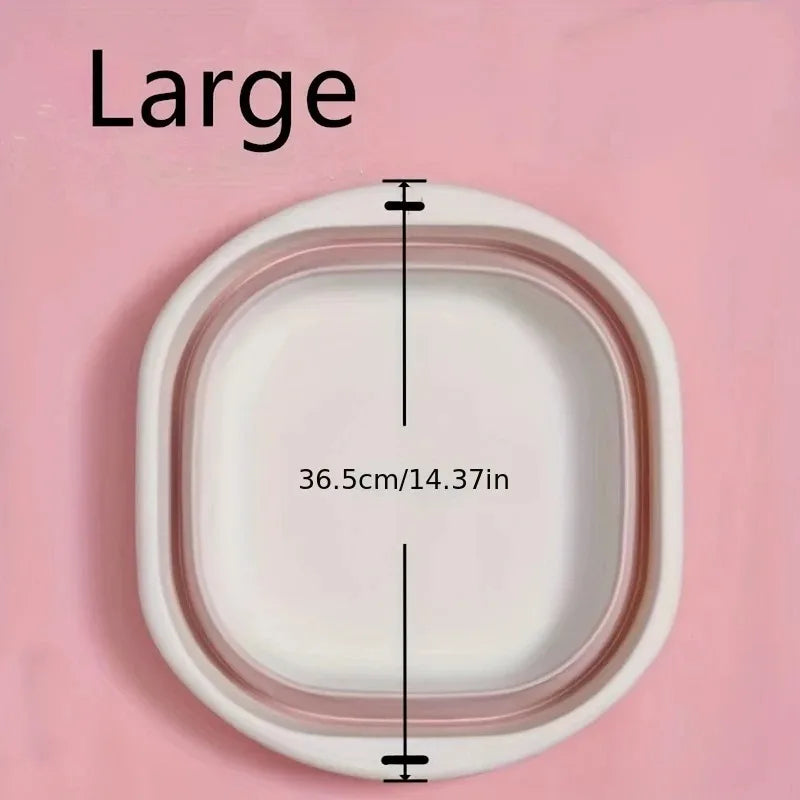 Space-Saving Collapsible Storage Baskets - 3 Pack Multi-Purpose Wash Tubs for Laundry, Camping, Fruits & Home Organization