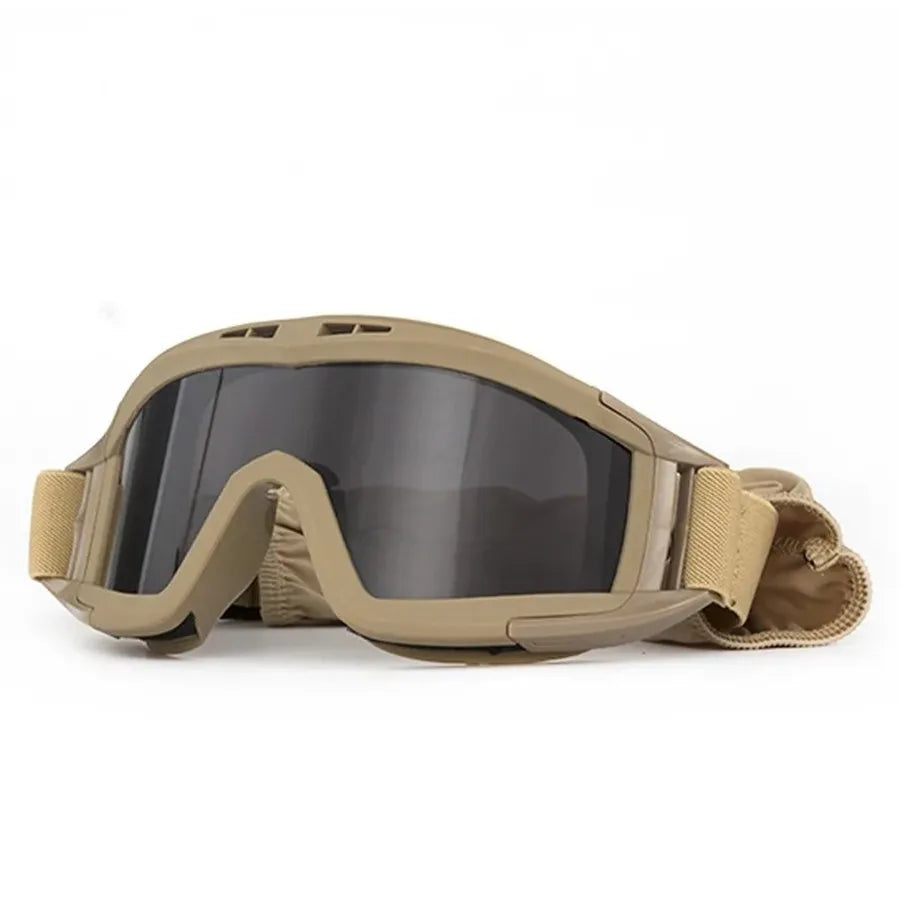Tactical Anti-Impact Safety Goggles - Explosion Proof Protection for Airsoft, Paintball, Hunting & Mountaineering