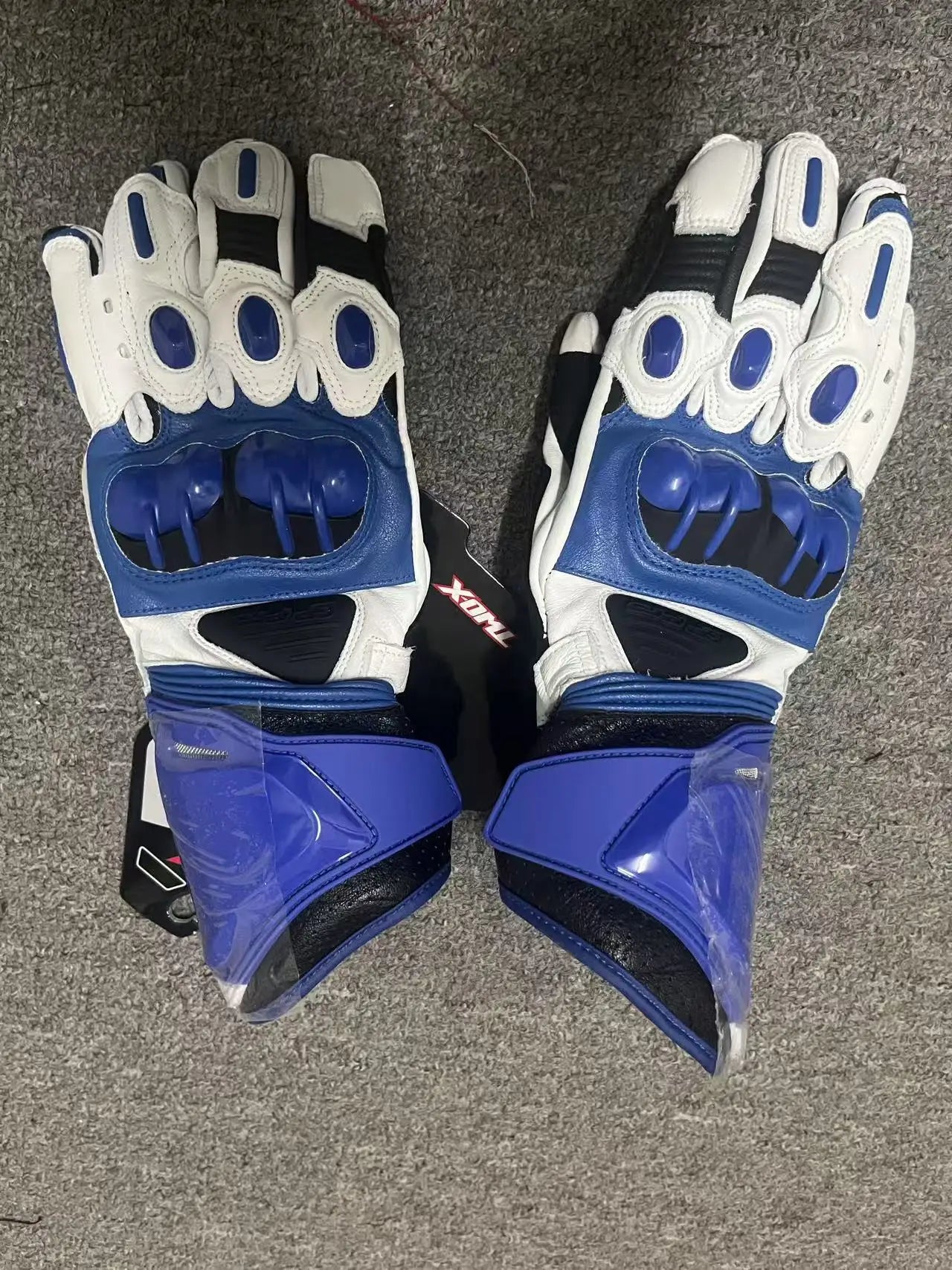 Two-X GP Pro Men's Motorcycle Racing Gloves - Long Leather Sports Protection with Touch Screen