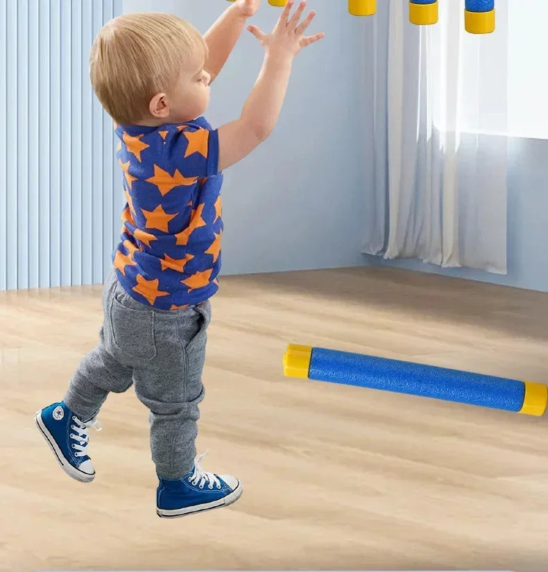 Pro Reaction Training Sticks - Athletic Performance Game for Kids & Adults - Hand-Eye Coordination Sports Trainer - Educational Parent-Child Interactive Challenge