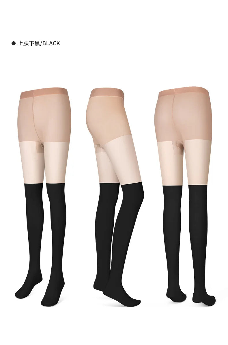 Women's Golf Sunscreen Leggings - Lightweight Breathable Sports Socks with Anti-Hook Silk Splicing WZ023