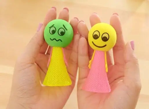 10-Piece Multicolor Jumping Elf Dolls Set - Creative Plastic Toys for Kids Birthday Party Gift