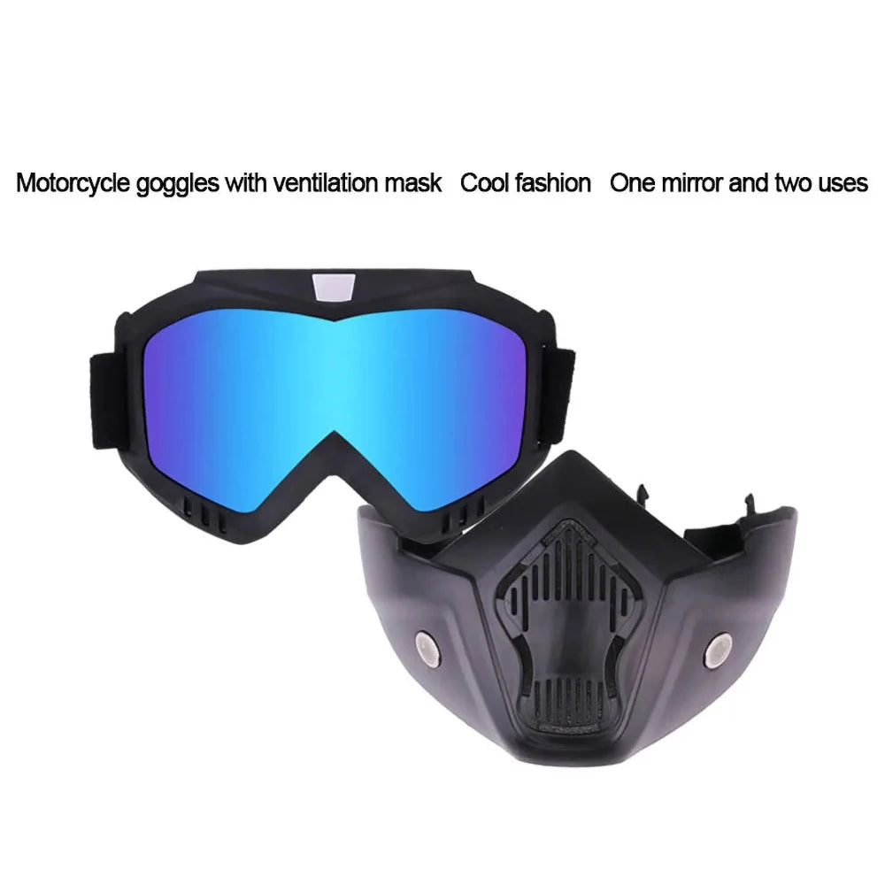 Full Face Tactical Protection Mask - Windproof Helmet for Motorcycle Racing, Off-Road, Skiing, Cycling & Outdoor Sports
