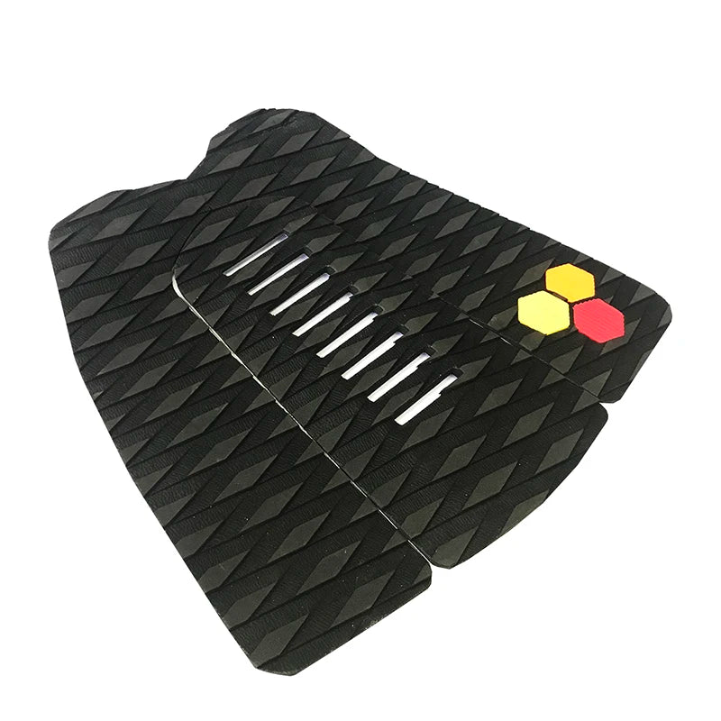 3-Piece EVA Foam Surfboard Traction Pad - Colorful Diamond Grip Deck Pad for Surf & SUP Boards - Non-Slip Trimmable Tail Pad with Strong Adhesive