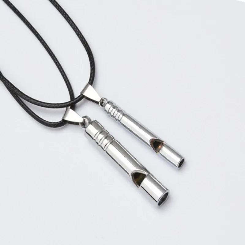 Emergency Survival Whistle - Loud Titanium Portable EDC Keychain for Outdoor Hiking Camping