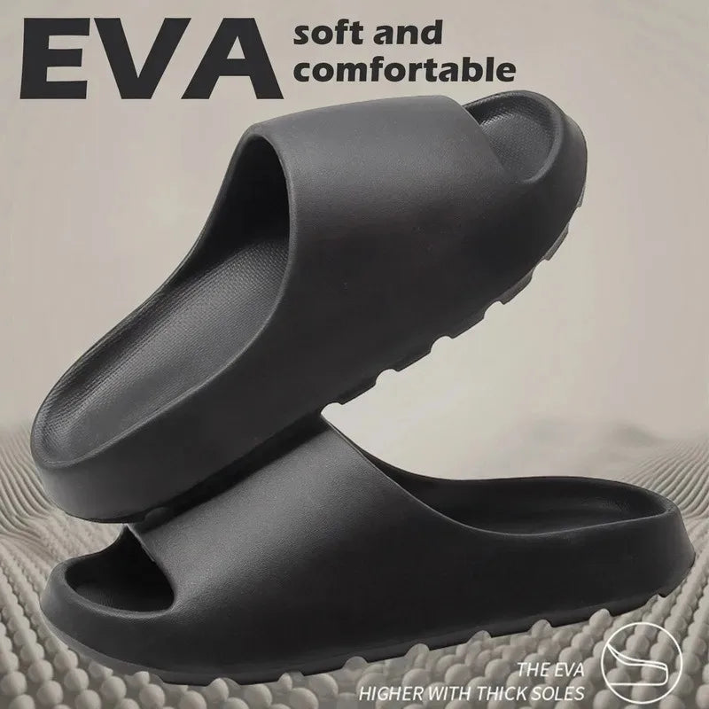 EVA Cloud Slides - Thick Sole Beach Sandals for Men & Women | Soft Bottom Summer Slippers