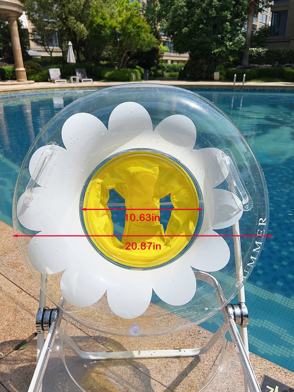 Inflatable Swimming Ring - Multi-Age Float Seat for Kids & Adults - Pool Water Safety Equipment