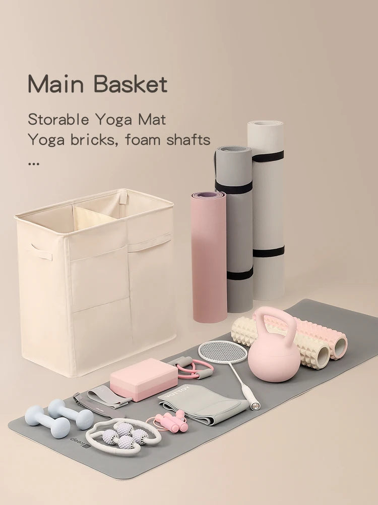 Yoga Mat Storage Racks, Home Gym Storage Rack for Foam Roller, Yoga Strap and Resistance Bands, Workout Equipment Corne