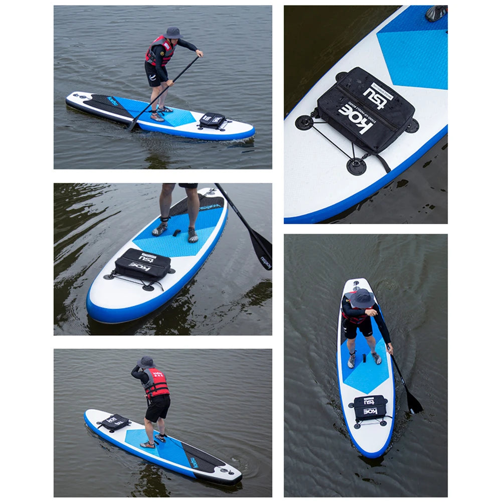 Adjustable Surfboard Shoulder Carry Strap - Stand Up Paddle Board Carrier Sling with Deck Bag
