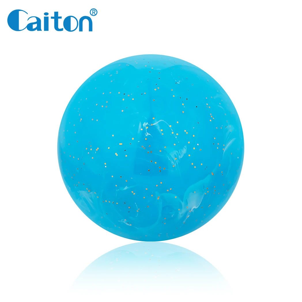 Caiton Premium Park Golf Ball – 60mm/2.36in, Fluid Art Design, Red, Blue, Green, 4-Layer Construction