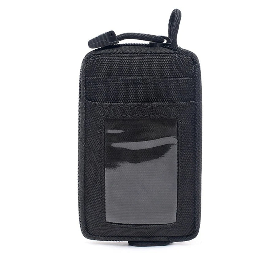 Tactical Waterproof EDC Pouch - Multi-Purpose Waist Bag with Card Slots, Zippers & Travel Kit Features