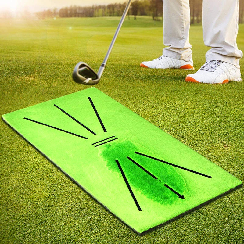 Professional Golf Training Mat - Swing Track & Practice Marking Pad