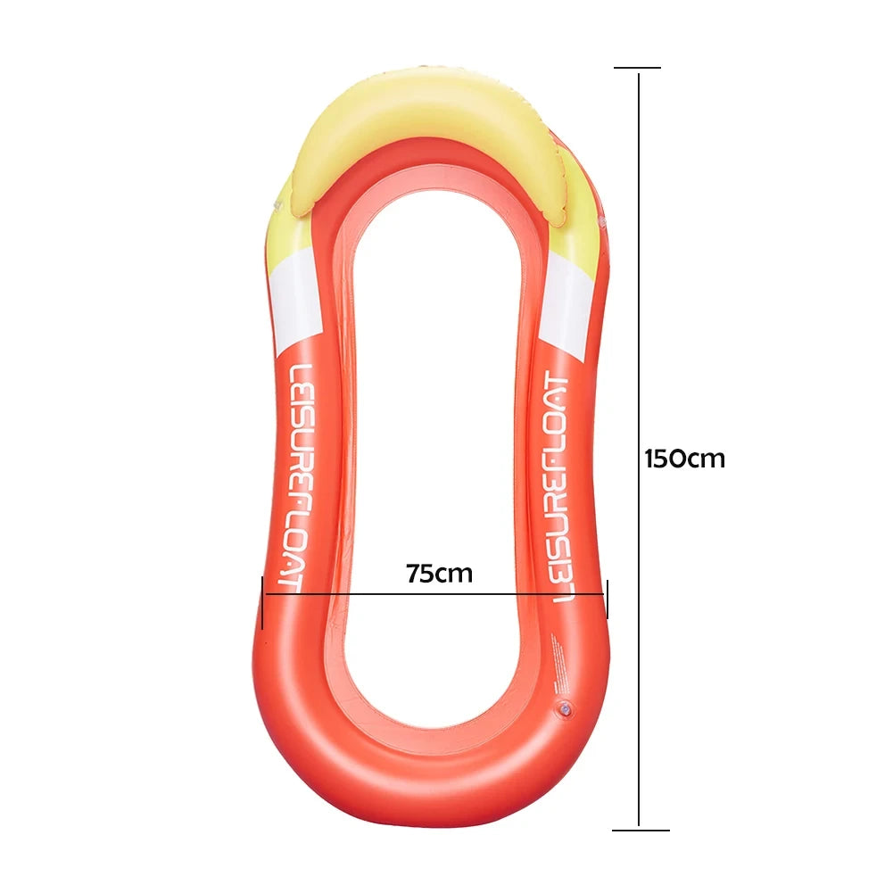 Women's Inflatable Pool Float - Water Hammock Air Mattress Lounge Bed for Swimming, Beach Recreation & Party Sports