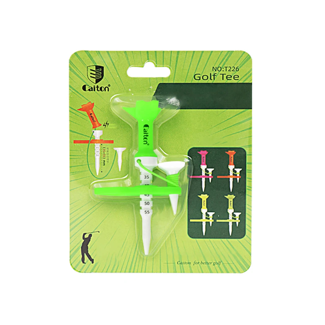 Magnetic Golf Tee Set - Adjustable Height Mother-Child Design | 1-4 Pieces Available | Multifunctional Guide Tees in 4 Color Options