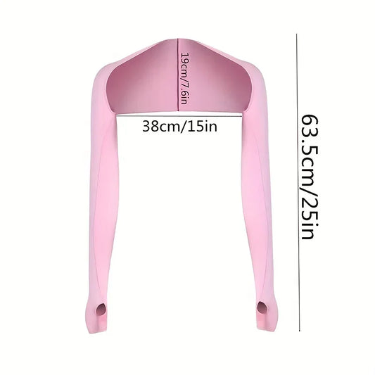 Summer Sun Protection Shawl - UV Guard Ice Silk Raglan Sleeves for Running, Golf & Cycling